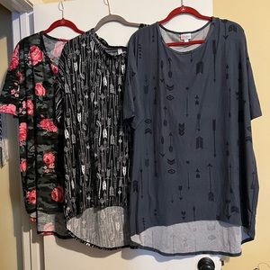 Lularoe Irma Lot of 3 L XL